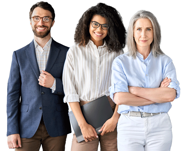 3 of five diverse adults facing camera shutterstock 2014536965 ret 650x525