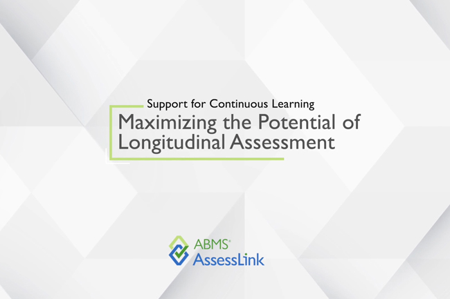 Video graphic Support for Continuous Learning   Maximizing the Potential of Longitudinal Assessment