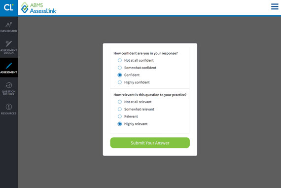 Confidence and relevance screenshot